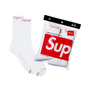 Supreme/Hanes Skarpetki Białe
