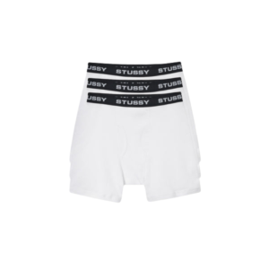 Stussy Boxerki 3 Pack White