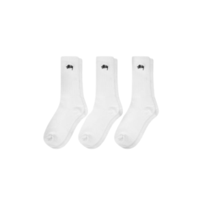 Stussy Socks 3 Pack White [One Size]