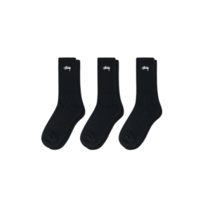 Stussy Socks 3 Pack Black [One Size]