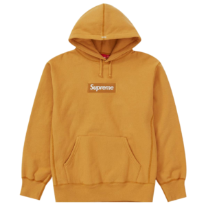 Supreme Box Logo Hooded Sweatshirt (FW21) Light Mustard