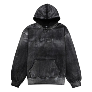 Supreme MM6 Maison Margiela Foil Box Logo Hooded Sweatshirt Black