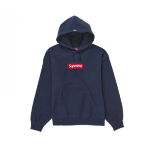 Supreme Box Logo Hooded Sweatshirt Sweatshirt (FW24) Navy