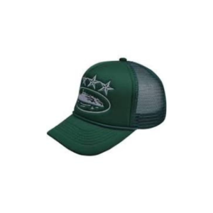 Corteiz 4Starz Alcatraz Trucker Hat Green