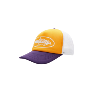 Corteiz Alcatraz Trucker Hat Yellow/Purple