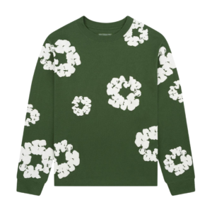 Denim Tears Long Sleeve Cotton Wreath T-shirt Green