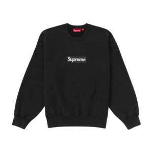 Supreme Washed Box Logo Crewneck Black