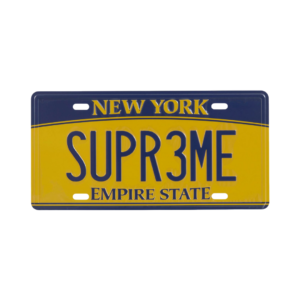 Supreme License Plate Multicolor