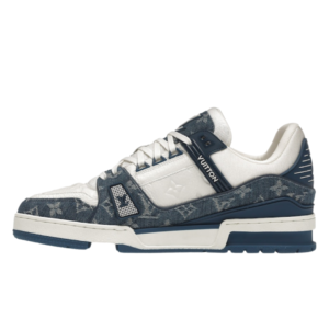 Louis Vuitton LV Trainer Monogram Denim White Blue