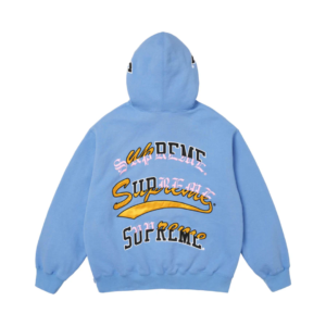 Supreme Multi Logos Hoodie Blue