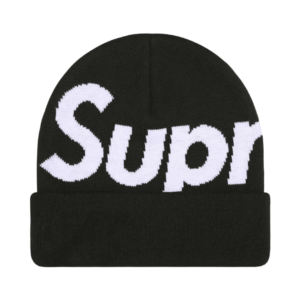 Supreme Big Logo Beanie Black